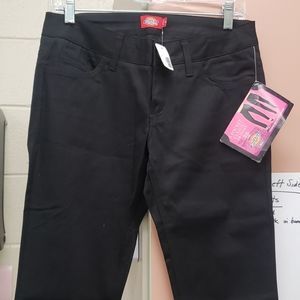 NWT BLACK DICKIES GIRL 5 POCKET CLASSIC SKINNY LOW